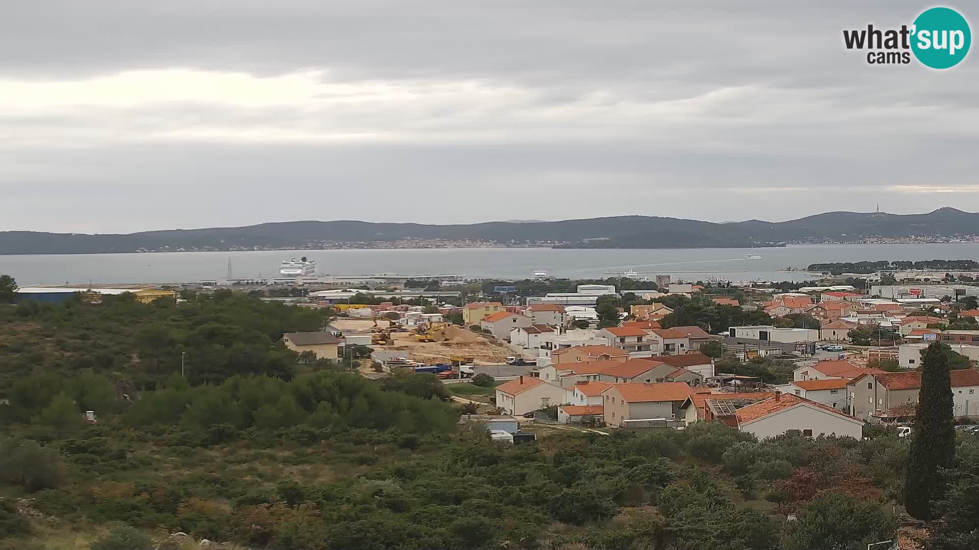Panorama de la Webcam del Puerto Gazenica de Zadar, Zadar, Croacia