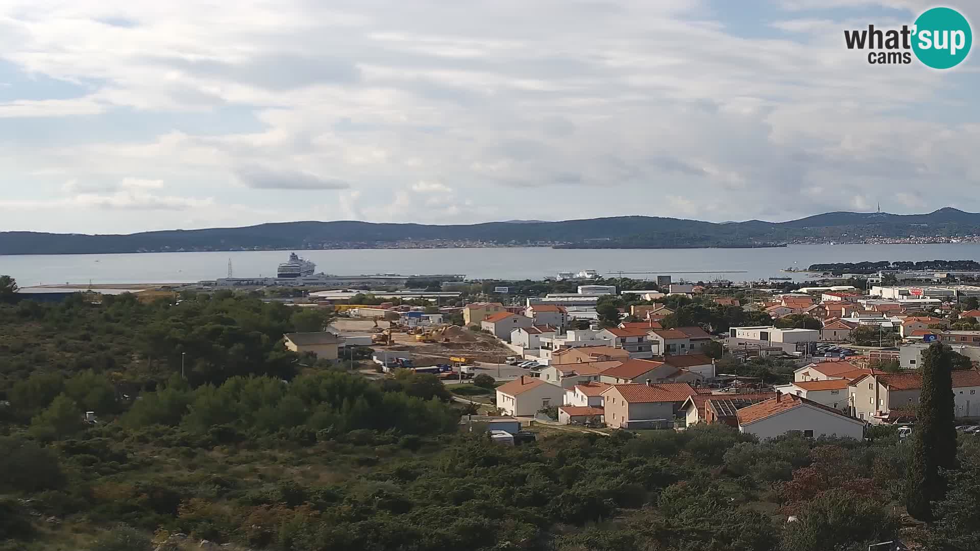 Zadar Pristanišče Gazenica s panoramsko spletno kamero, Zadar, Hrvaška