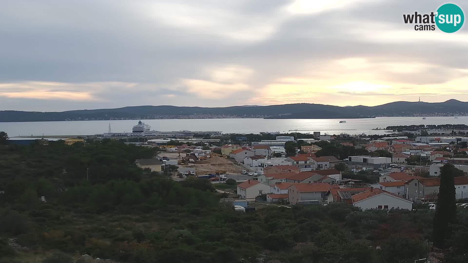 Zadar Port Gazenica Webcam Panorama, Zadar, Kroatien