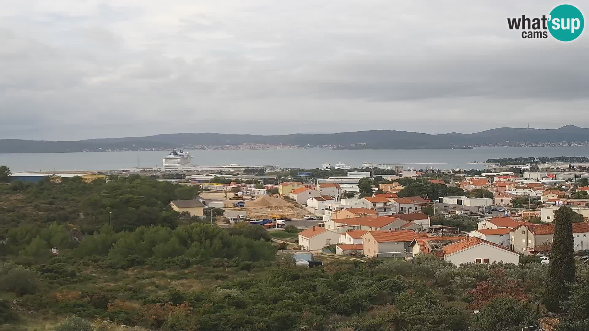 Zadar Pristanišče Gazenica s panoramsko spletno kamero, Zadar, Hrvaška