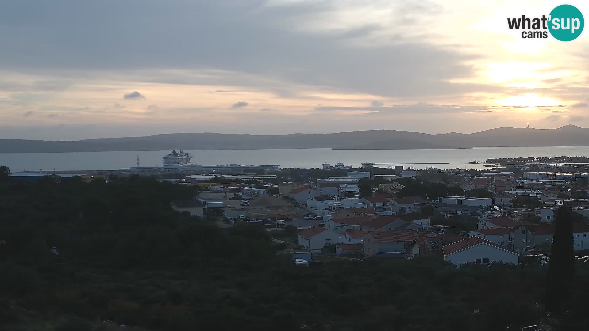 Zadar Pristanišče Gazenica s panoramsko spletno kamero, Zadar, Hrvaška