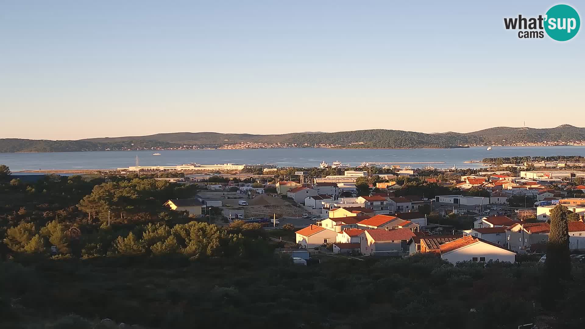 Zadar Pristanišče Gazenica s panoramsko spletno kamero, Zadar, Hrvaška