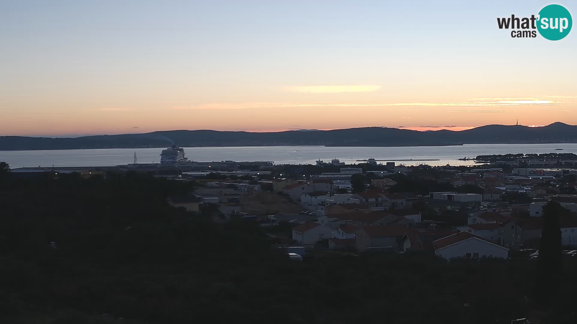 Panoramska web kamera Luke Gaženica u Zadru, Hrvatska