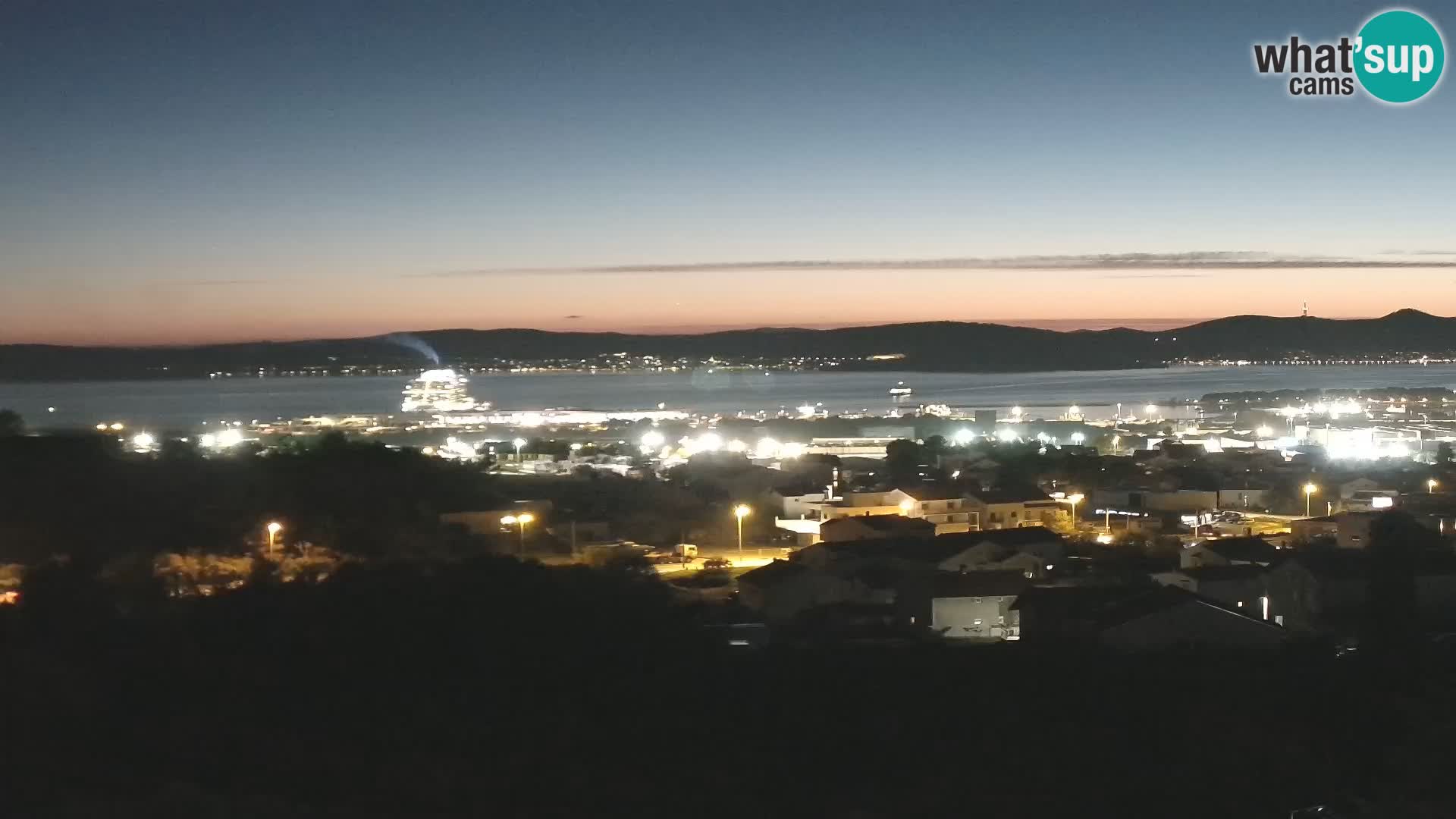 Zadar Port Gazenica Webcam Panorama, Zadar, Kroatien