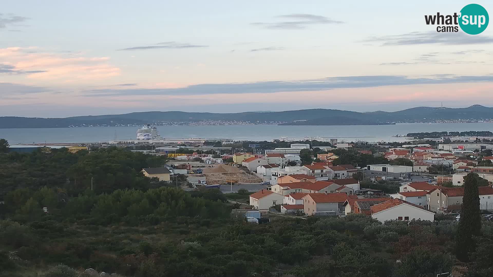 Panorama de la Webcam del Puerto Gazenica de Zadar, Zadar, Croacia