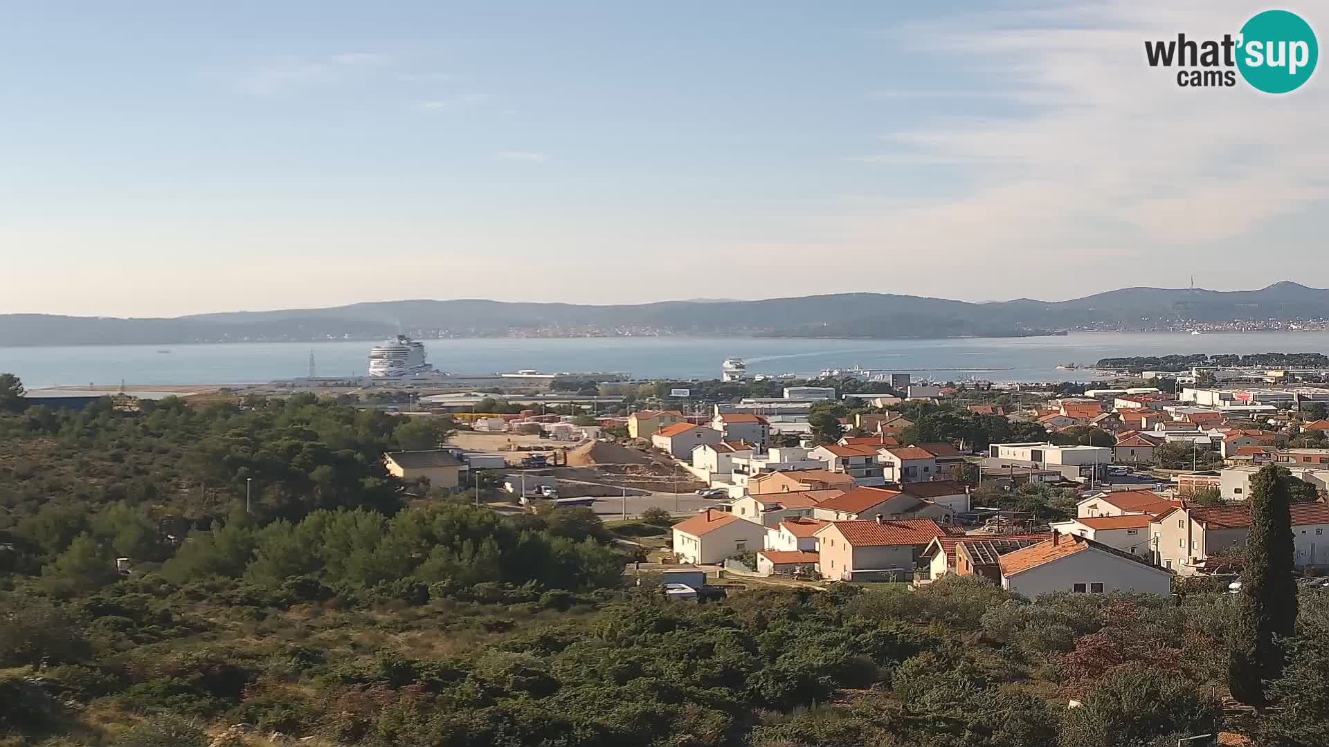 Panoramska web kamera Luke Gaženica u Zadru, Hrvatska