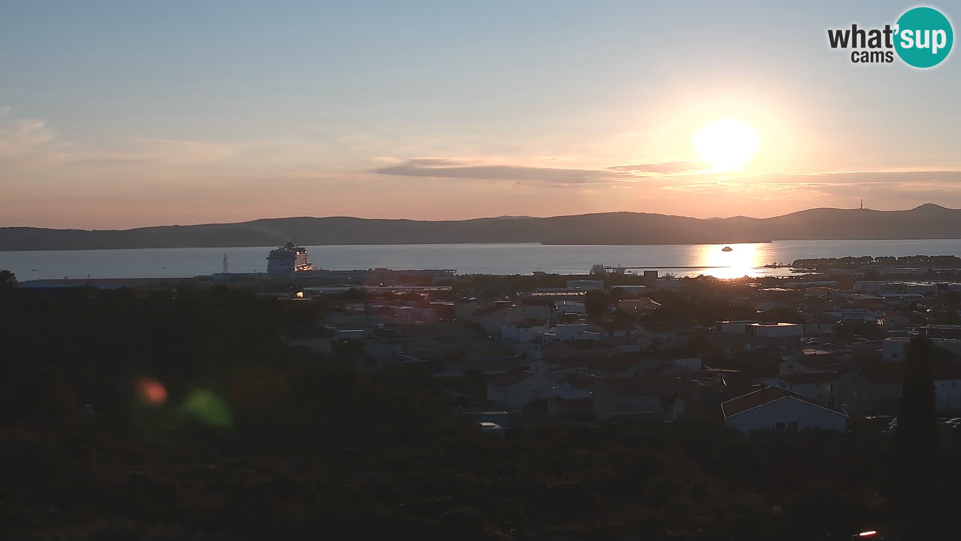 Panorama de la Webcam del Puerto Gazenica de Zadar, Zadar, Croacia