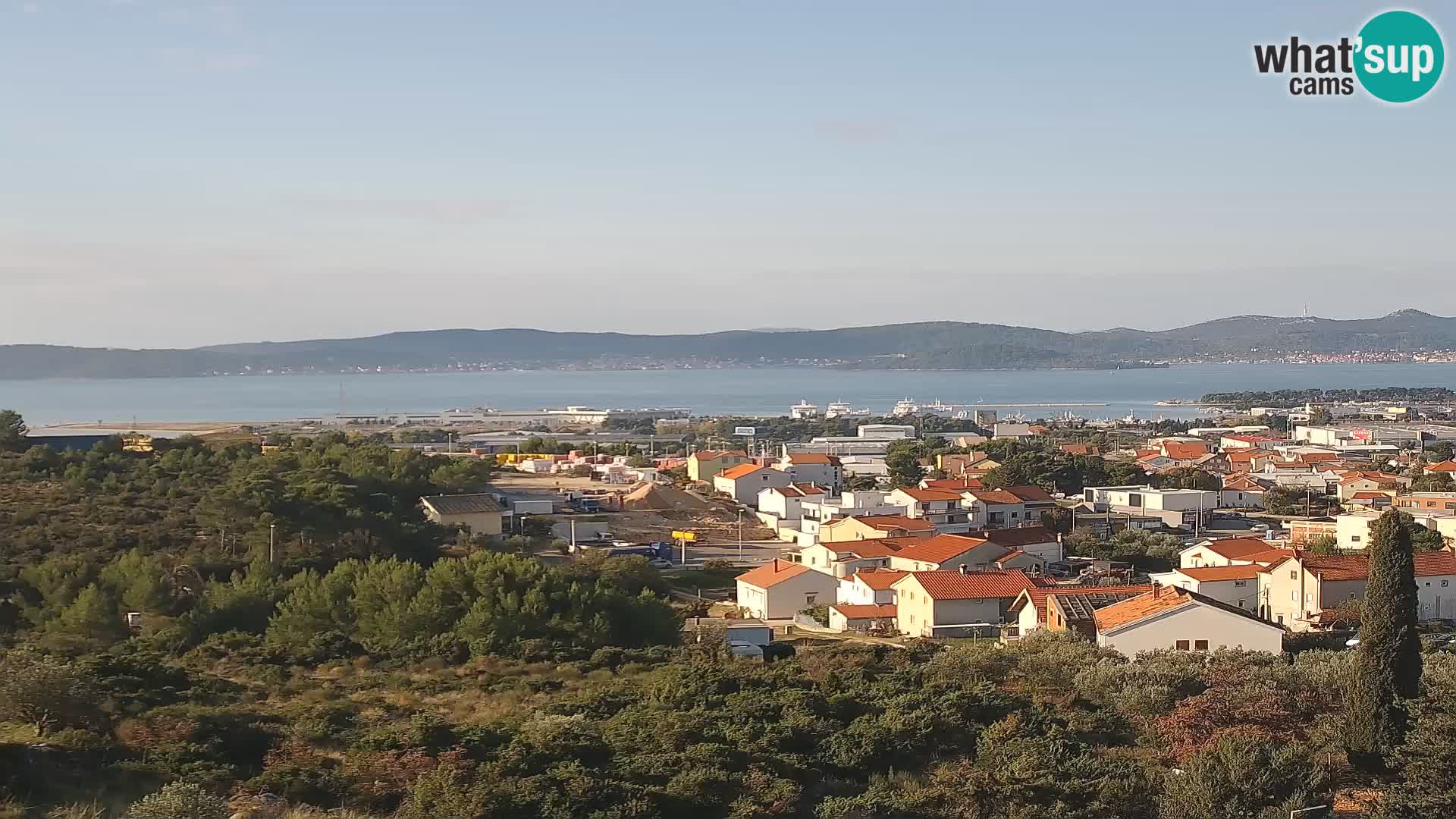 Zadar Pristanišče Gazenica s panoramsko spletno kamero, Zadar, Hrvaška