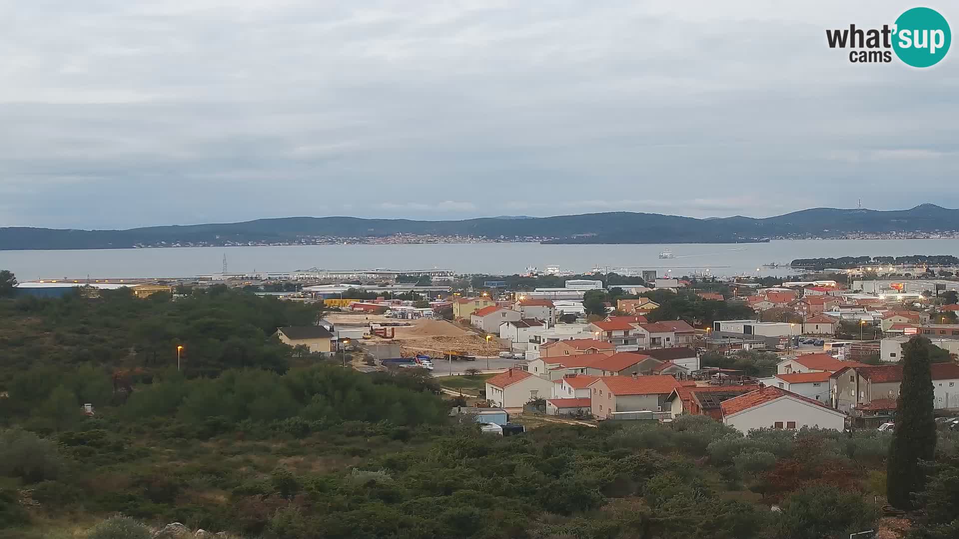 Zadar Pristanišče Gazenica s panoramsko spletno kamero, Zadar, Hrvaška