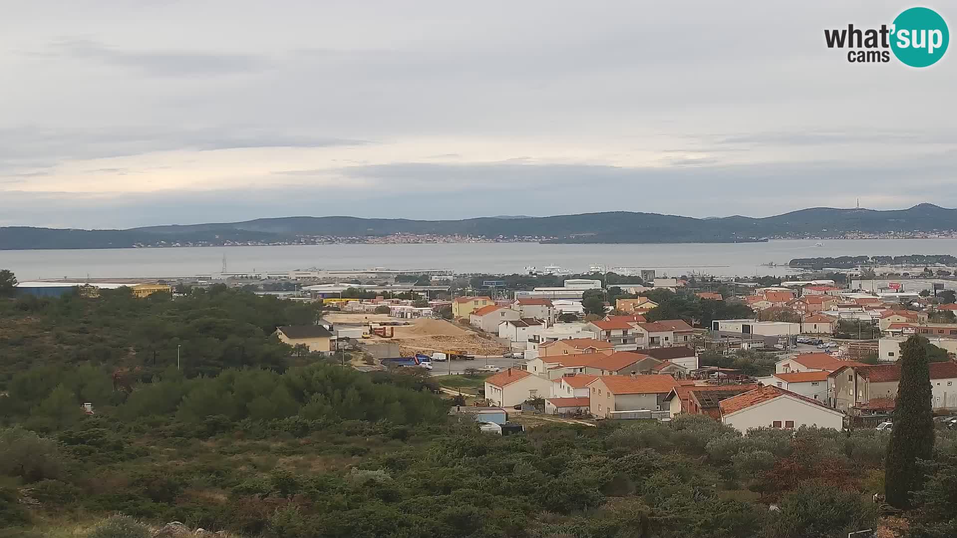 Panorama de la Webcam del Puerto Gazenica de Zadar, Zadar, Croacia