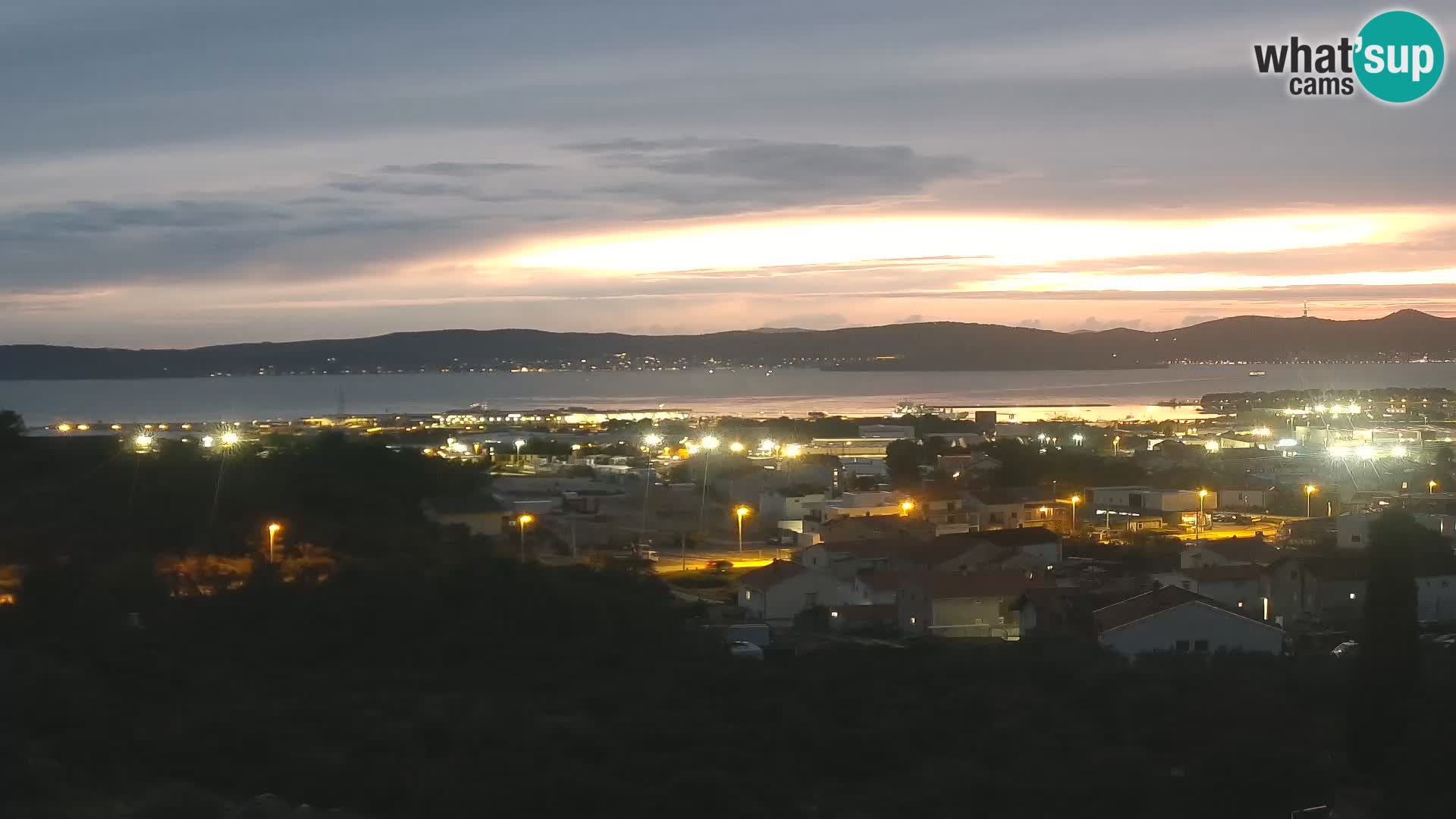 Panorama de la Webcam del Puerto Gazenica de Zadar, Zadar, Croacia