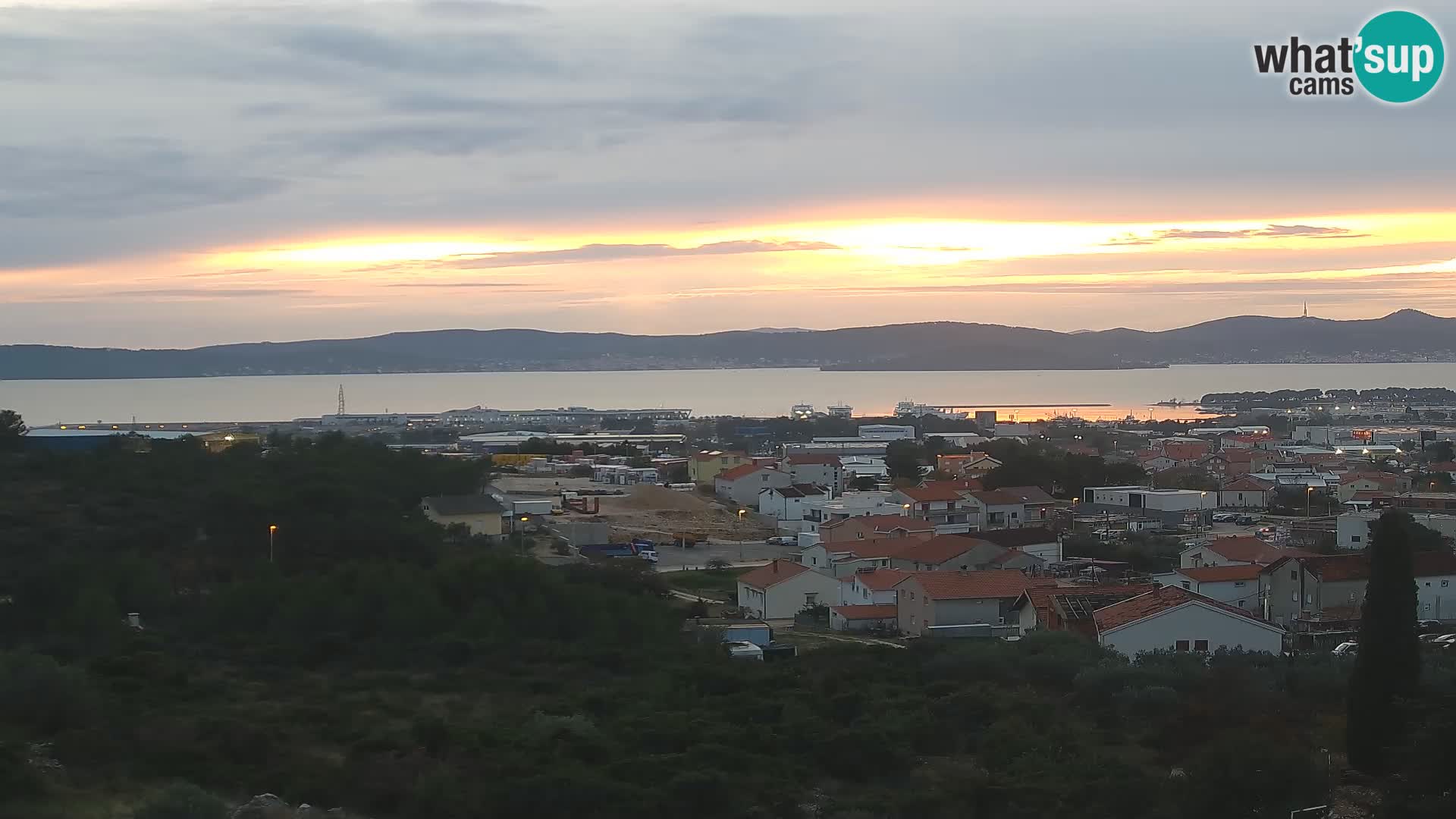 Panorama de la Webcam del Puerto Gazenica de Zadar, Zadar, Croacia