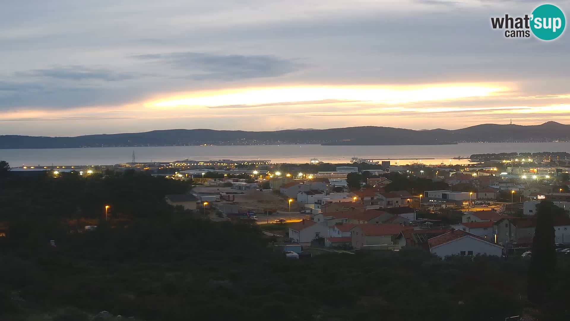 Panorama de la Webcam del Puerto Gazenica de Zadar, Zadar, Croacia