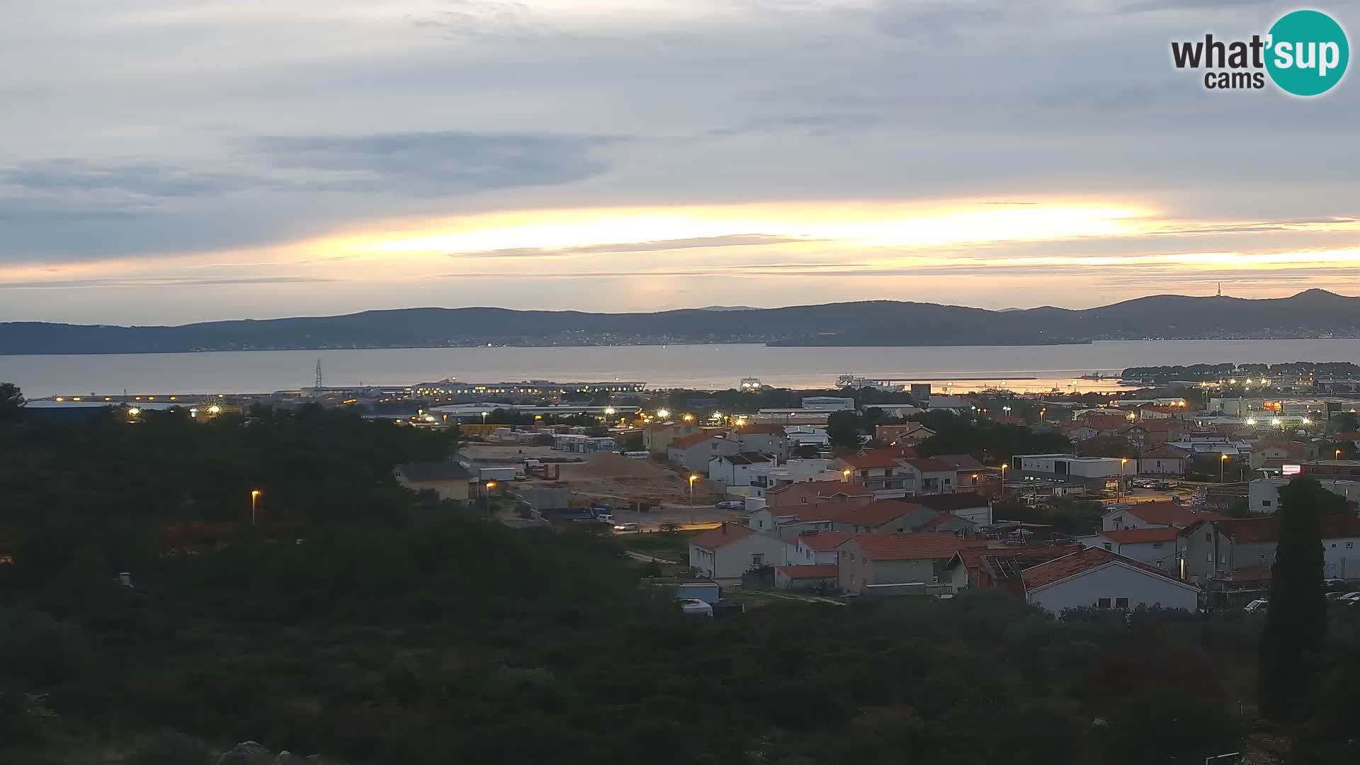 Panorama de la Webcam del Puerto Gazenica de Zadar, Zadar, Croacia