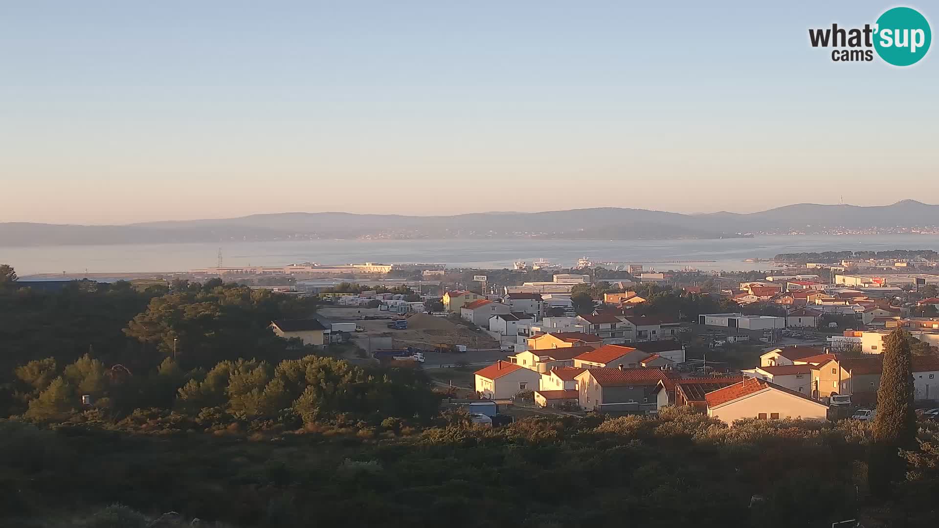 Panorama de la Webcam del Puerto Gazenica de Zadar, Zadar, Croacia