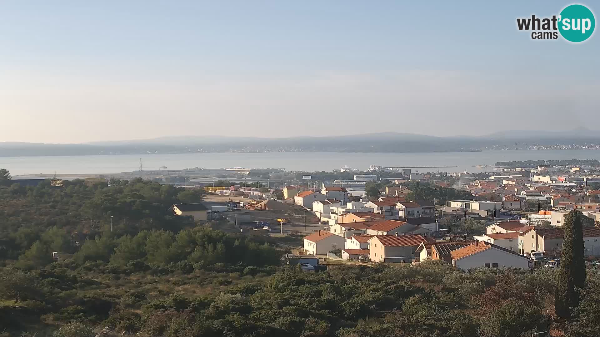 Panorama de la Webcam del Puerto Gazenica de Zadar, Zadar, Croacia