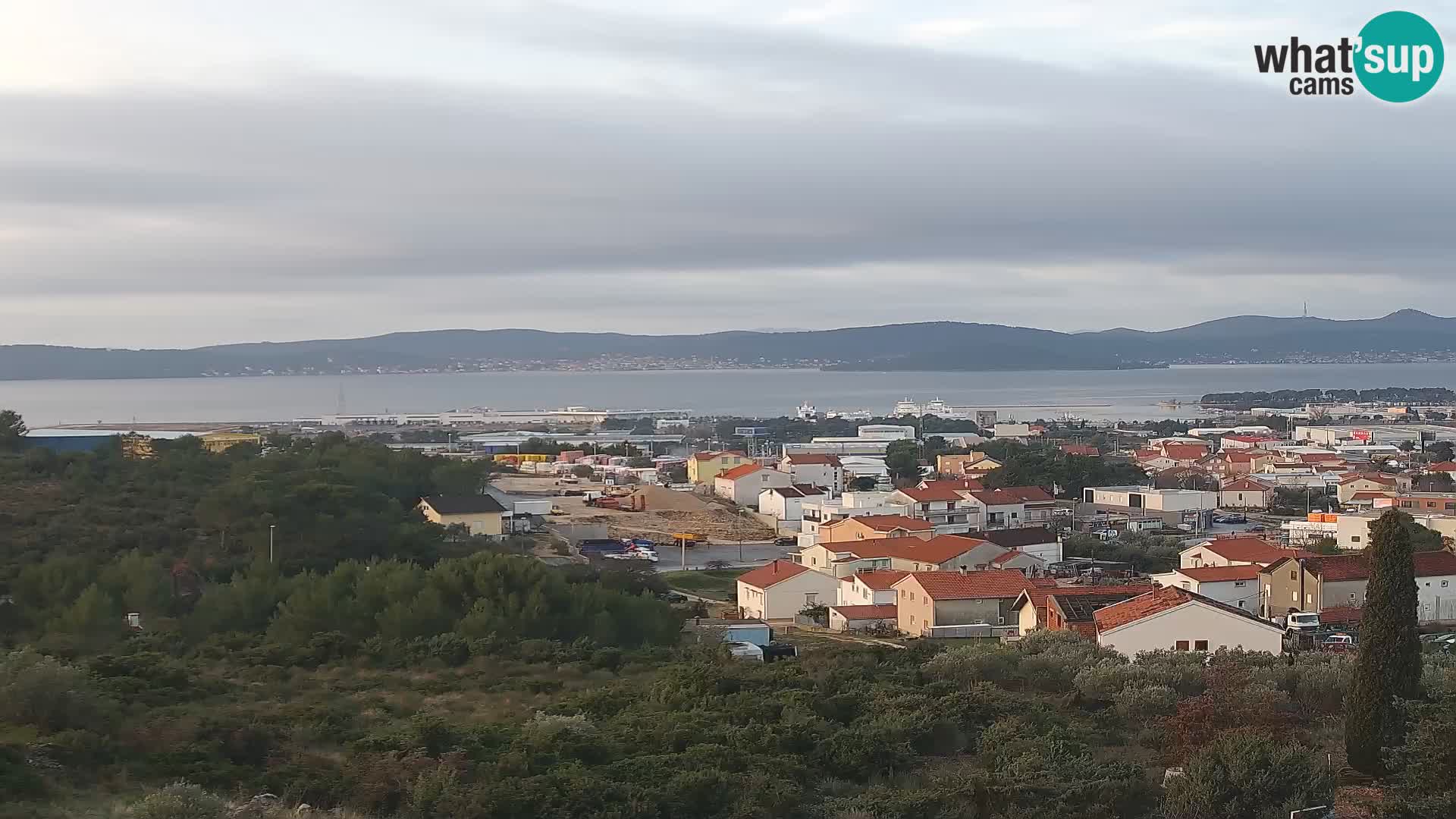 Zadar Pristanišče Gazenica s panoramsko spletno kamero, Zadar, Hrvaška