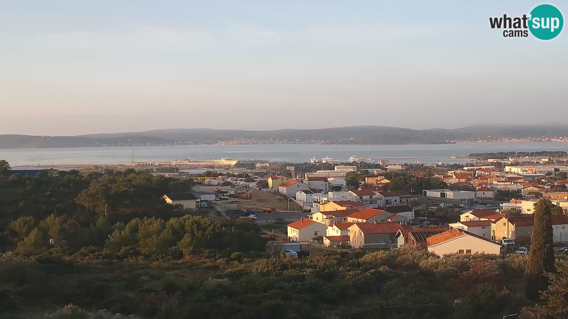 Panorama de la Webcam del Puerto Gazenica de Zadar, Zadar, Croacia