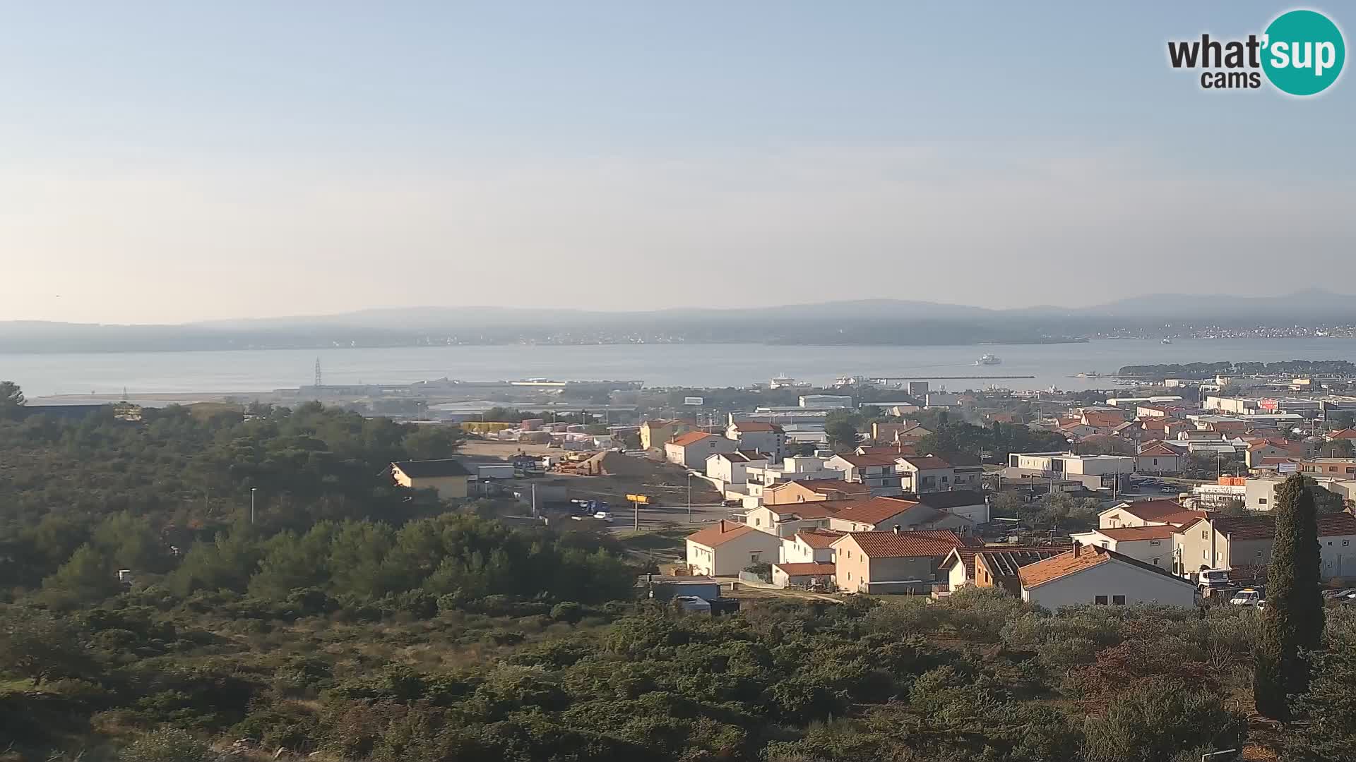 Panorama de la Webcam del Puerto Gazenica de Zadar, Zadar, Croacia