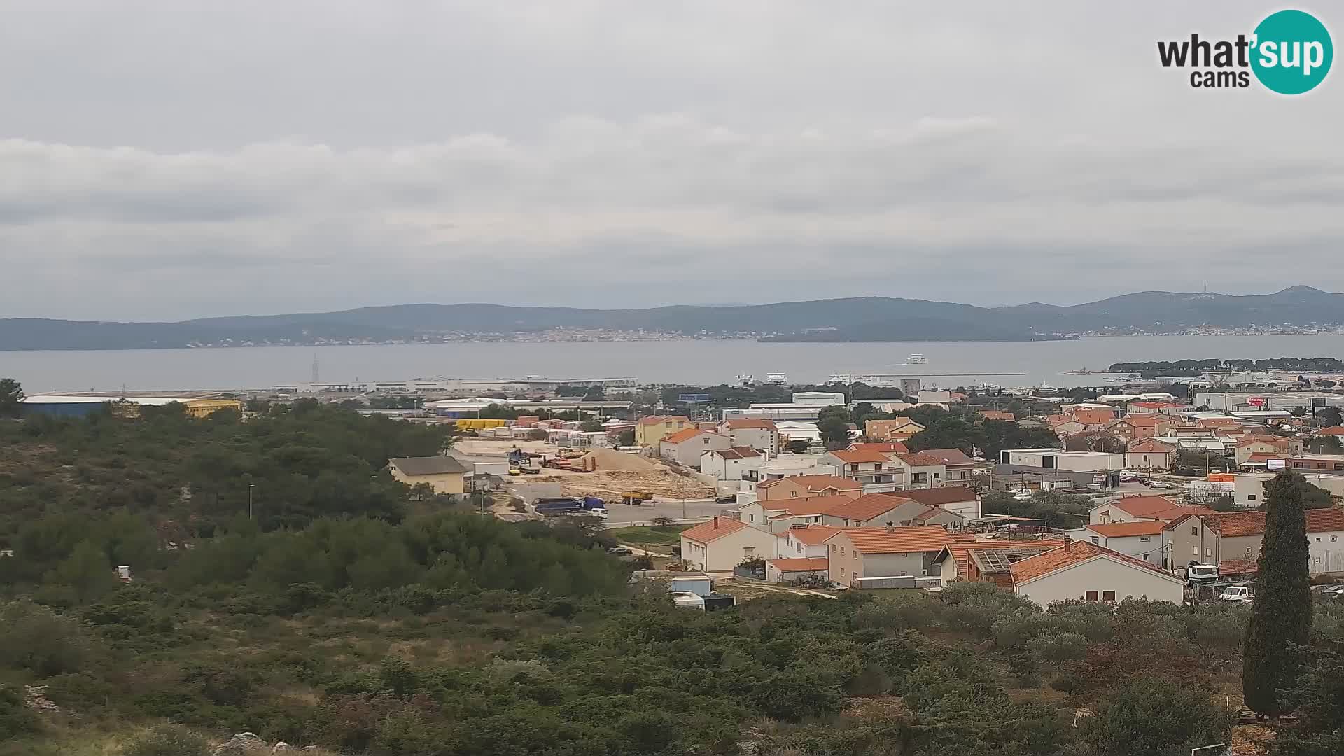 Panorama de la Webcam del Puerto Gazenica de Zadar, Zadar, Croacia
