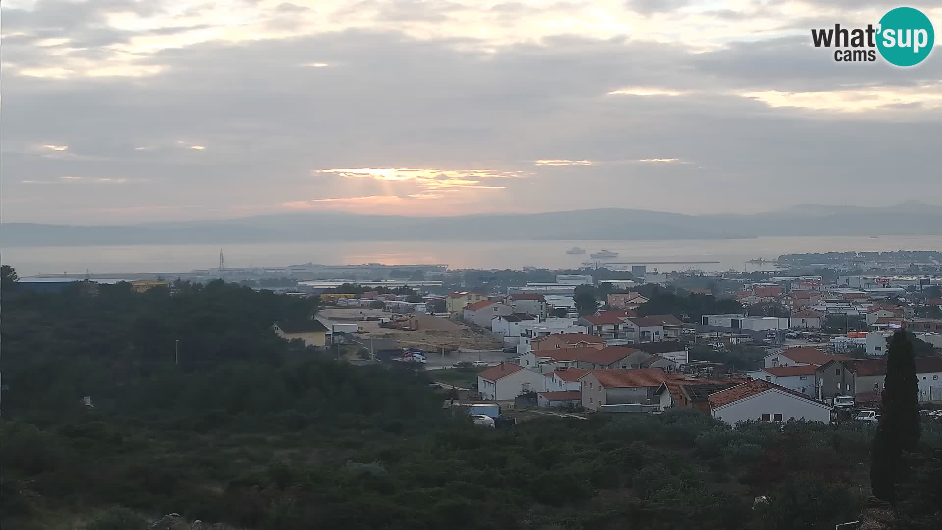Zadar Port Gazenica Webcam Panorama, Zadar, Kroatien