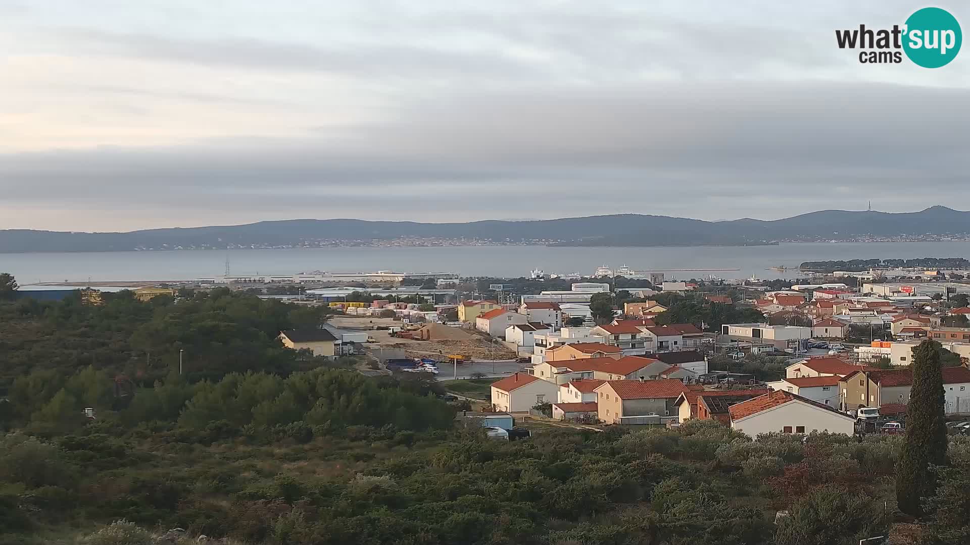 Panorama de la Webcam del Puerto Gazenica de Zadar, Zadar, Croacia