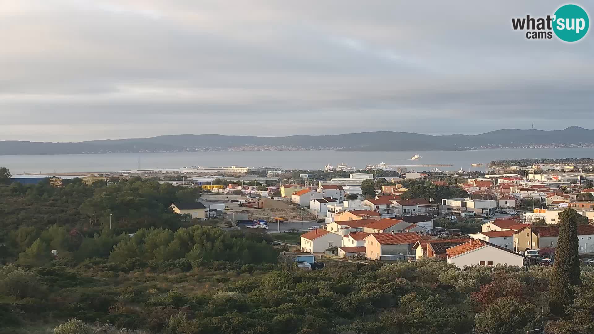 Zadar Pristanišče Gazenica s panoramsko spletno kamero, Zadar, Hrvaška