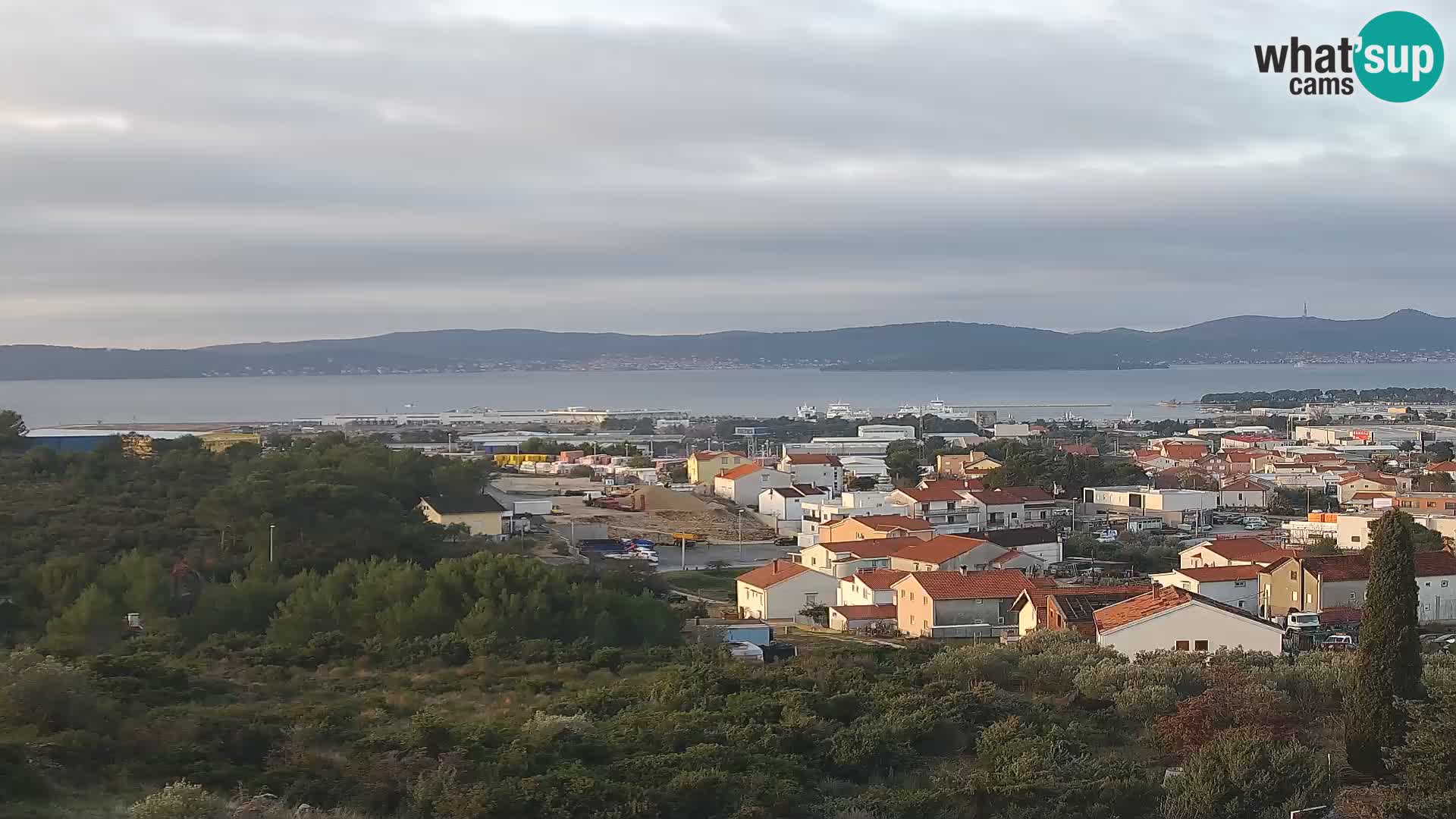 Panorama de la Webcam del Puerto Gazenica de Zadar, Zadar, Croacia