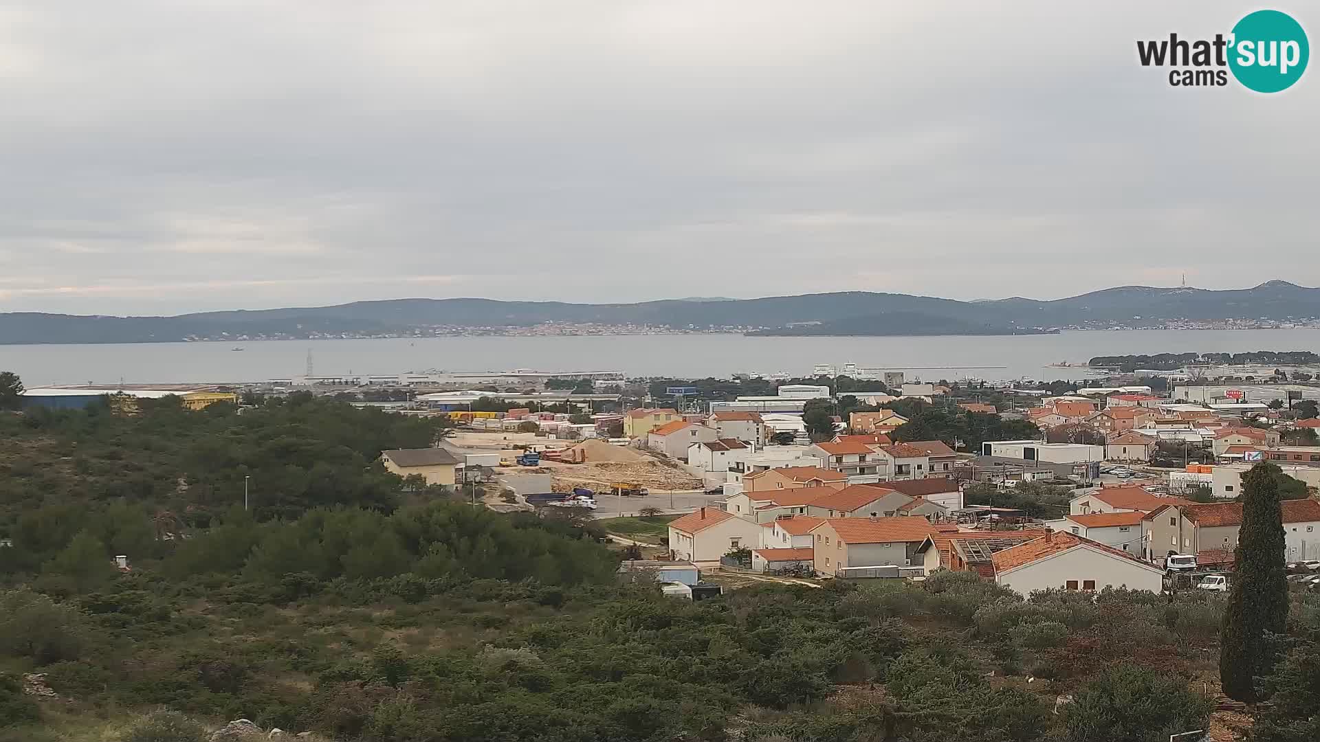 Zadar Pristanišče Gazenica s panoramsko spletno kamero, Zadar, Hrvaška