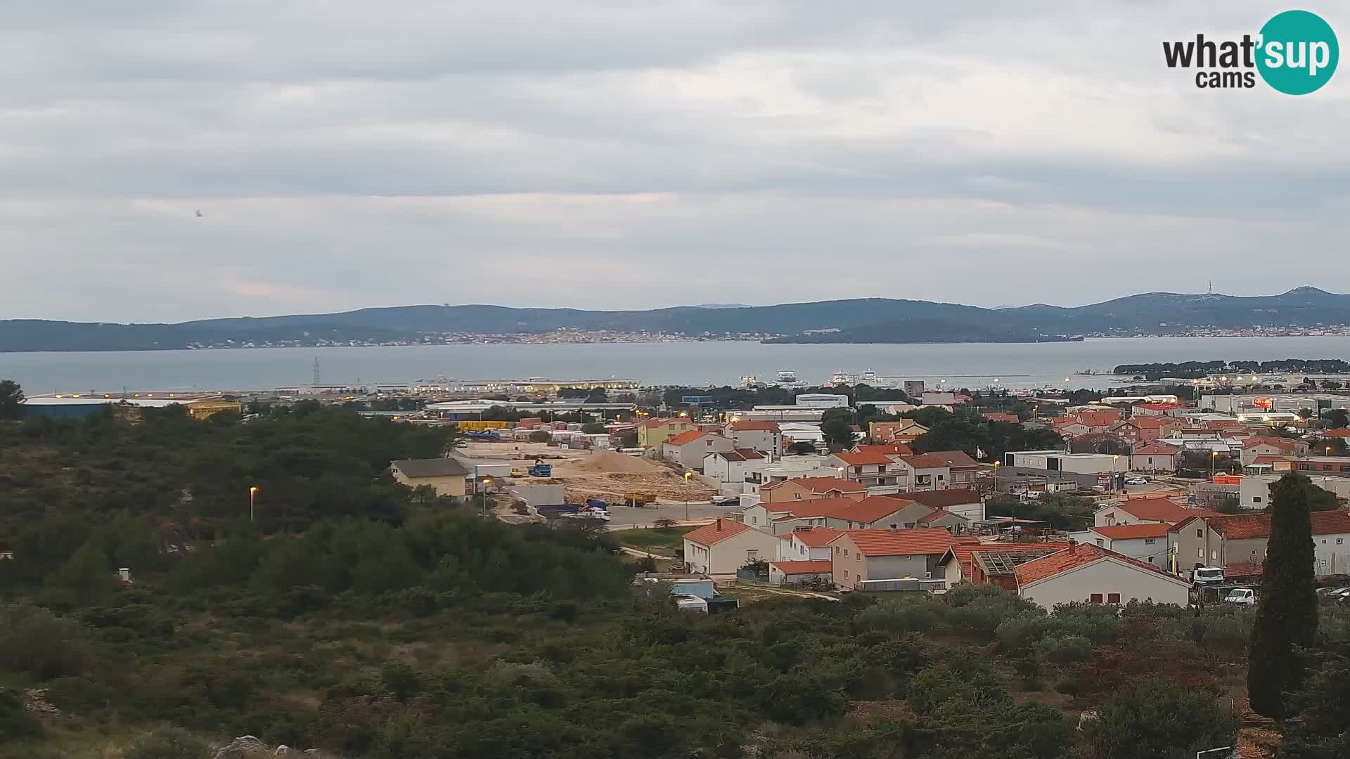 Panorama de la Webcam del Puerto Gazenica de Zadar, Zadar, Croacia
