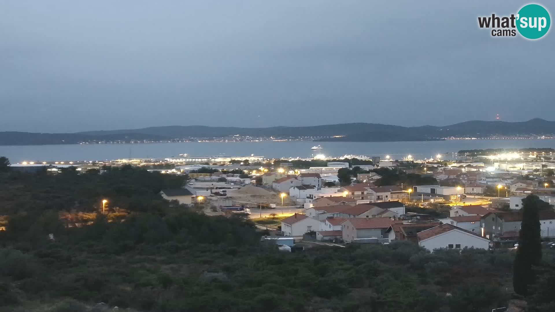 Zadar Pristanišče Gazenica s panoramsko spletno kamero, Zadar, Hrvaška