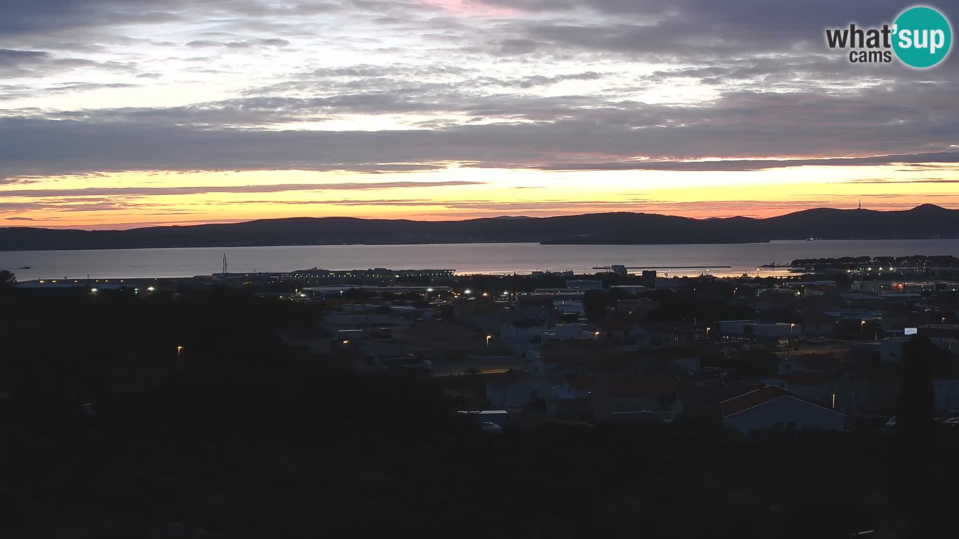 Panorama de la Webcam del Puerto Gazenica de Zadar, Zadar, Croacia