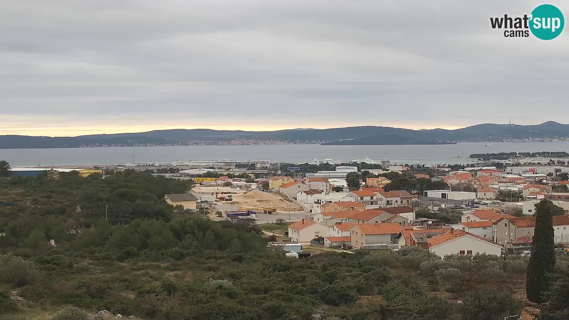 Zadar Pristanišče Gazenica s panoramsko spletno kamero, Zadar, Hrvaška
