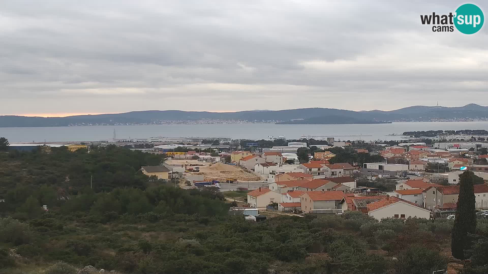 Panorama de la Webcam del Puerto Gazenica de Zadar, Zadar, Croacia