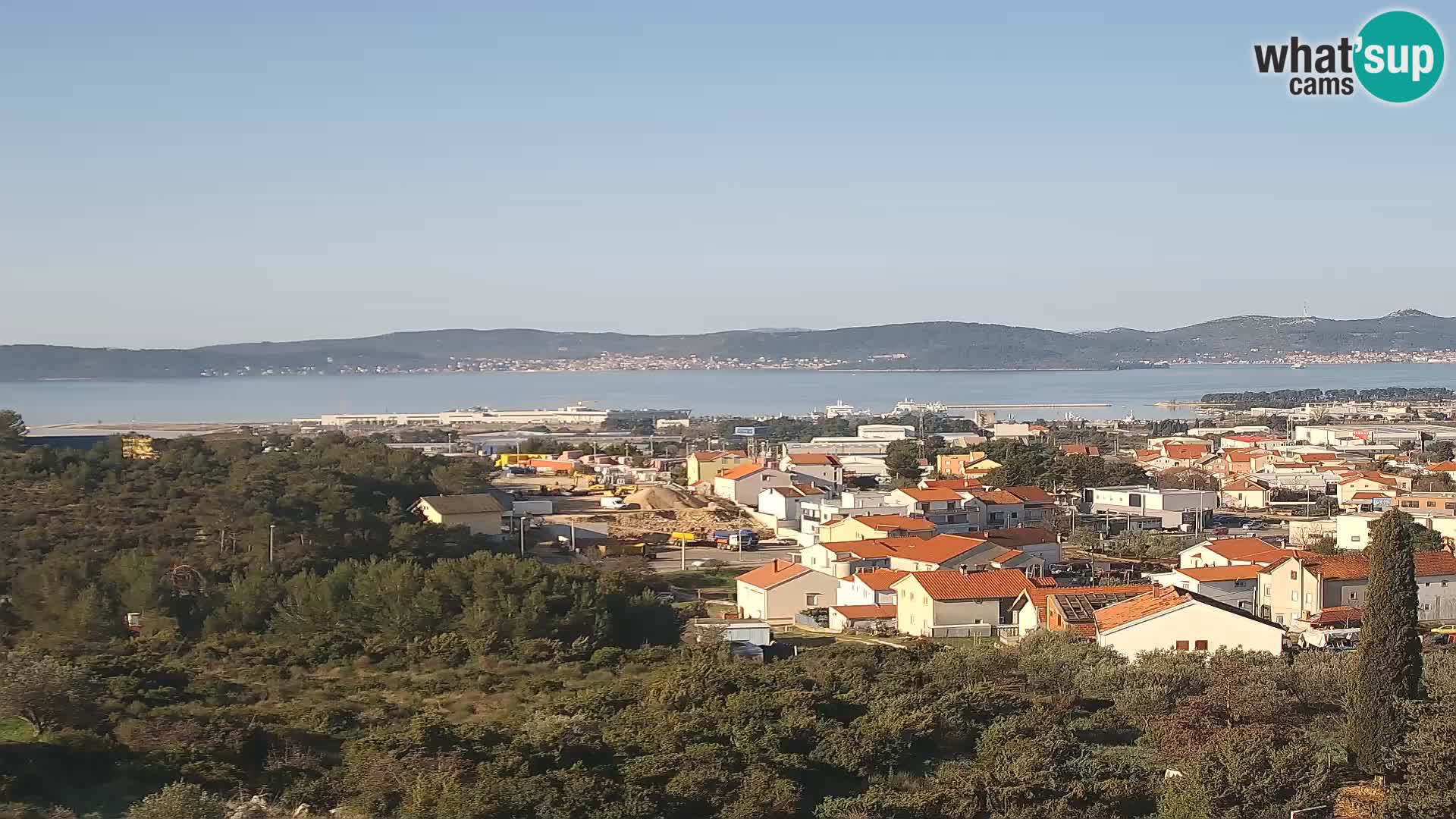 Panorama de la Webcam del Puerto Gazenica de Zadar, Zadar, Croacia