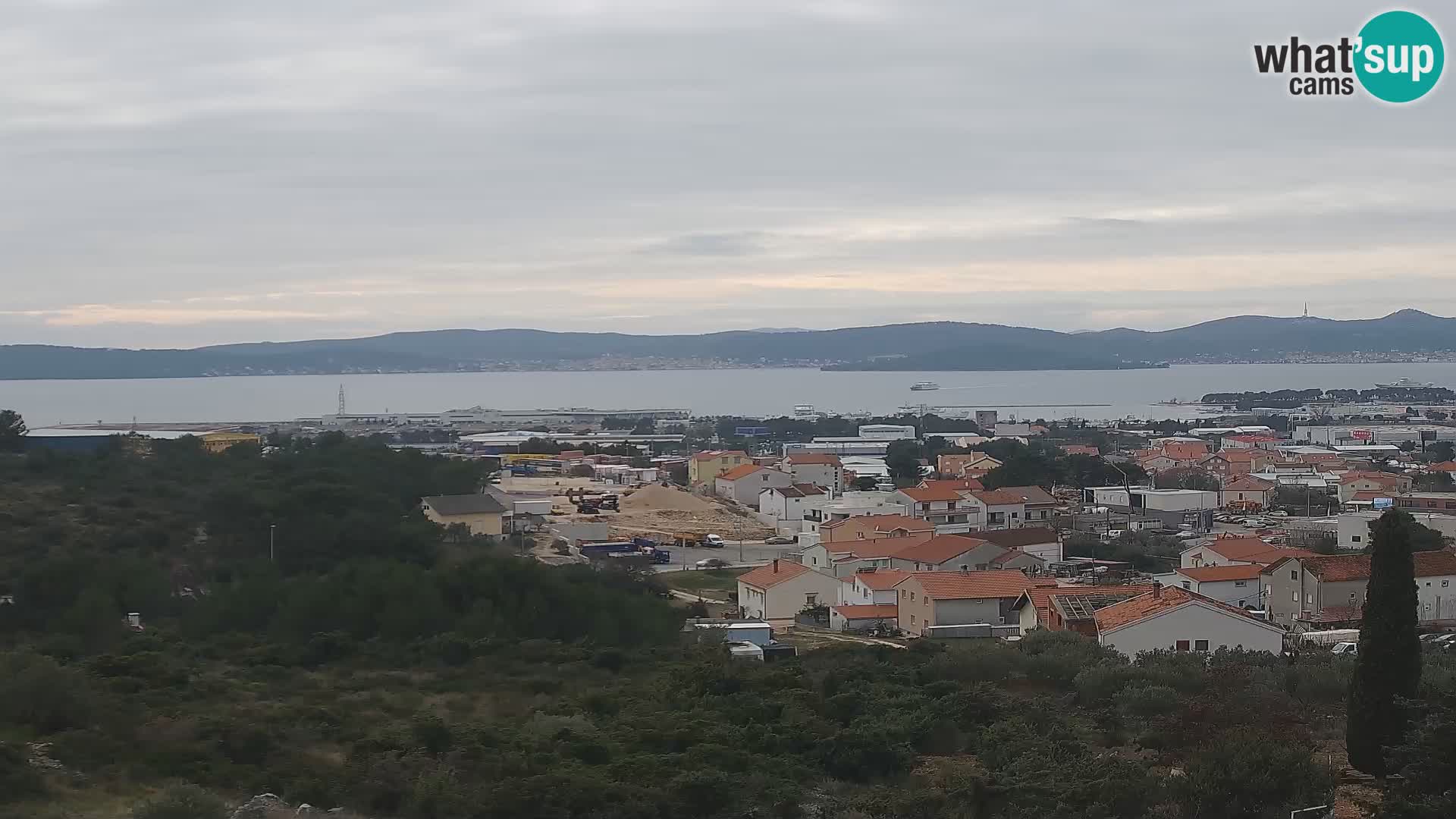 Zadar Pristanišče Gazenica s panoramsko spletno kamero, Zadar, Hrvaška