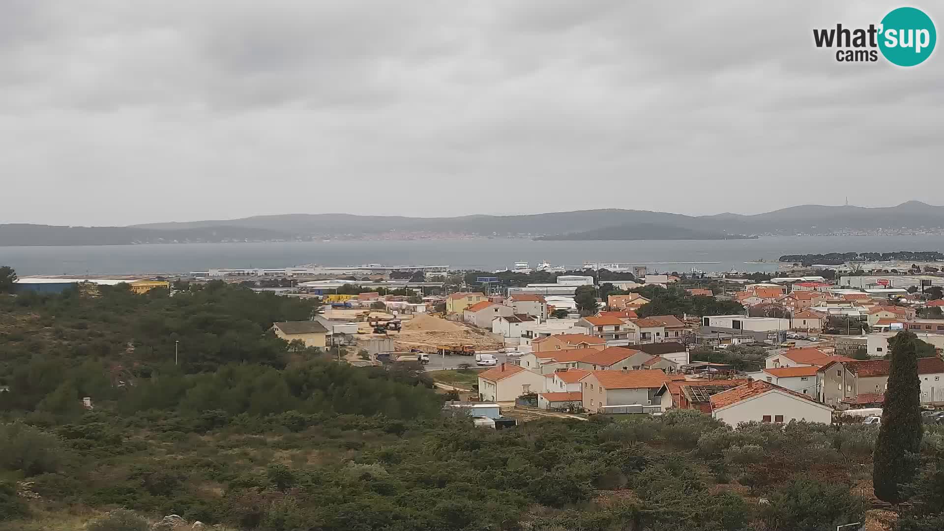 Zadar Pristanišče Gazenica s panoramsko spletno kamero, Zadar, Hrvaška