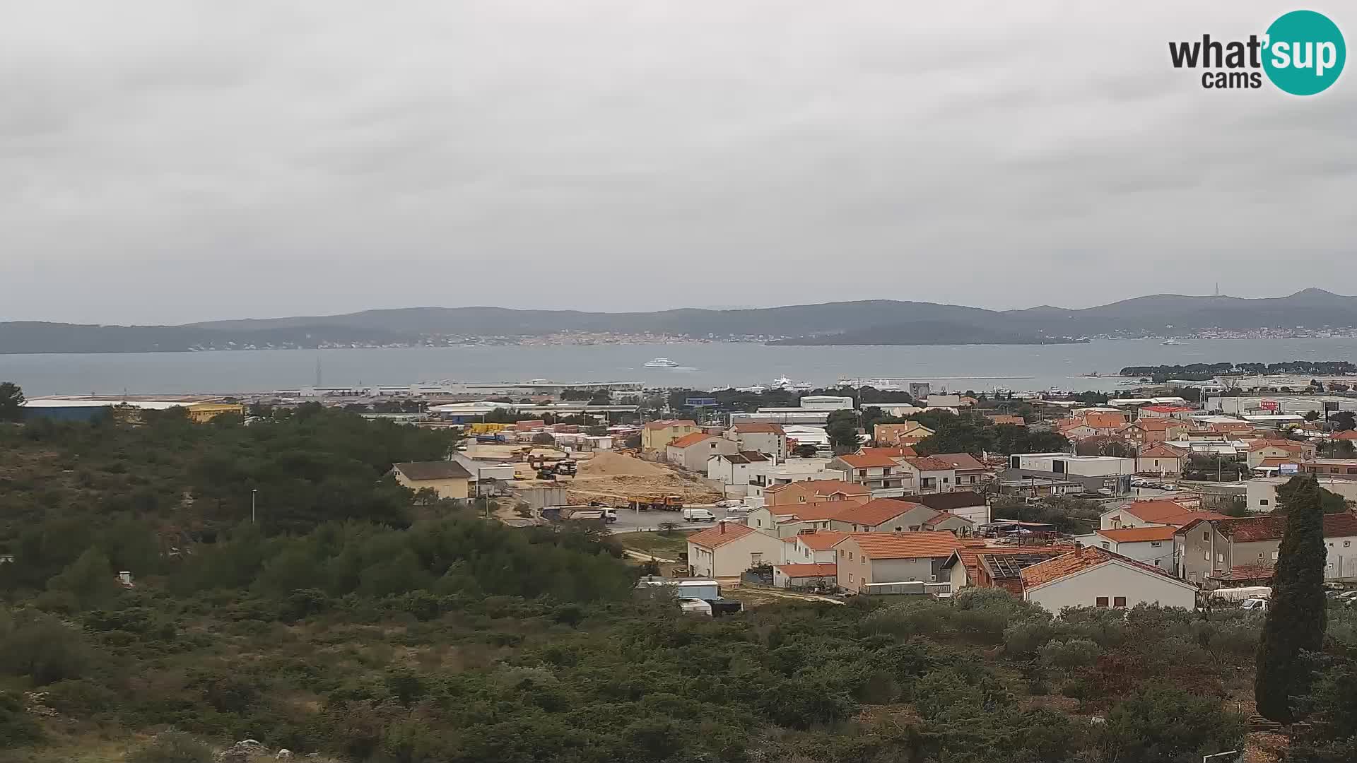 Zadar Pristanišče Gazenica s panoramsko spletno kamero, Zadar, Hrvaška