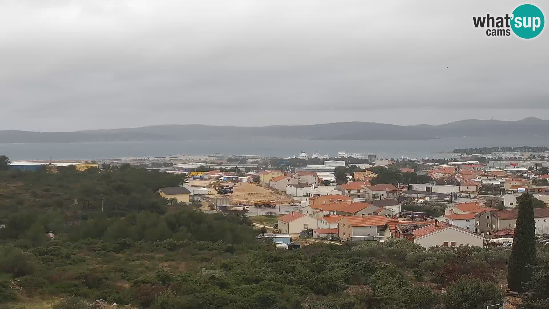 Panorama de la Webcam del Puerto Gazenica de Zadar, Zadar, Croacia