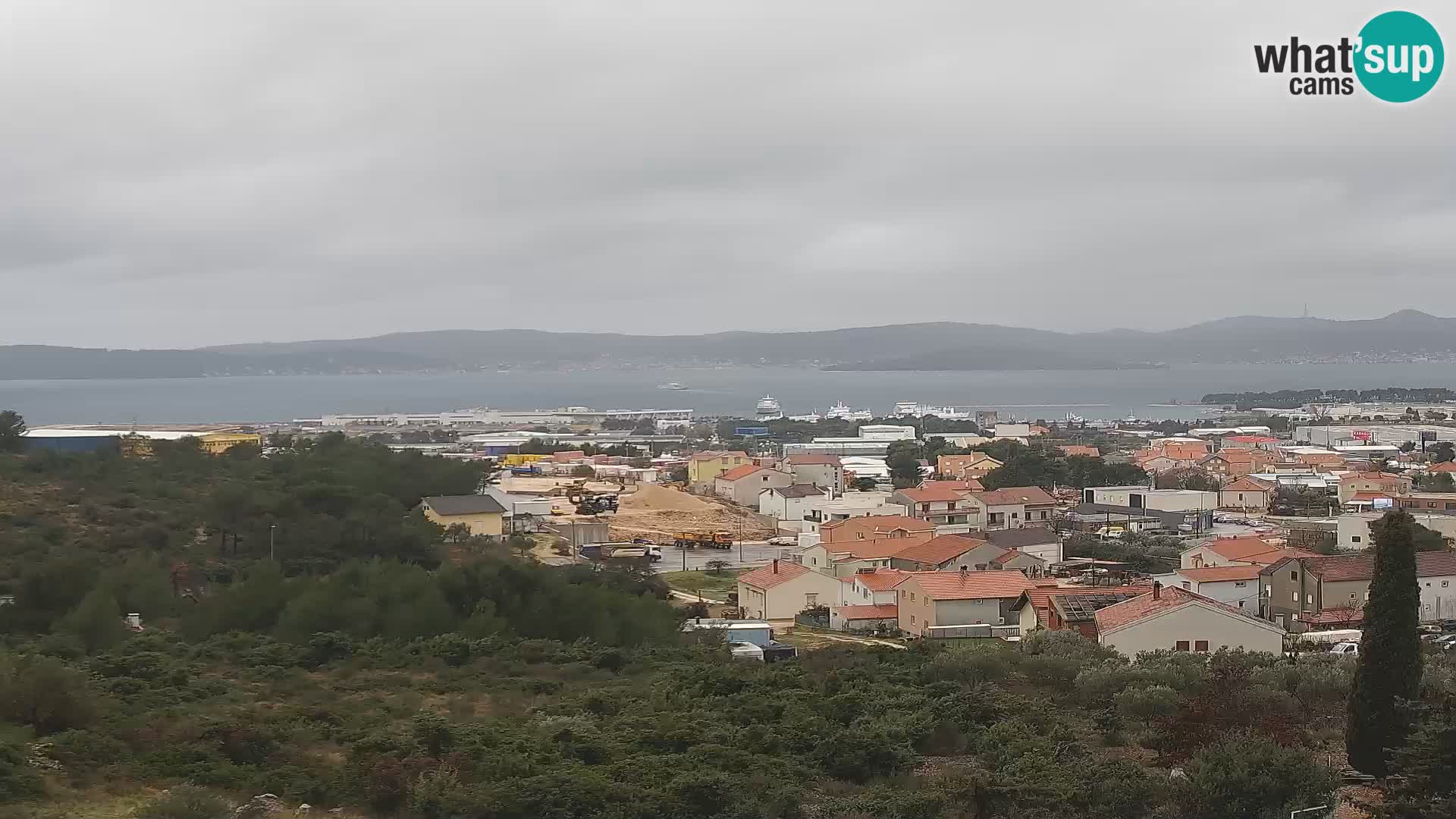 Panorama de la Webcam del Puerto Gazenica de Zadar, Zadar, Croacia