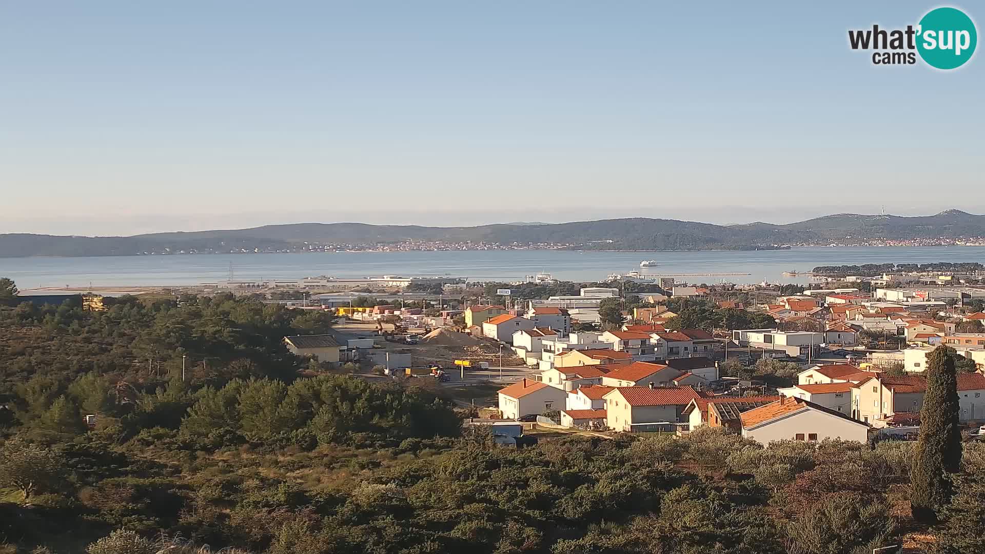 Panorama de la Webcam del Puerto Gazenica de Zadar, Zadar, Croacia