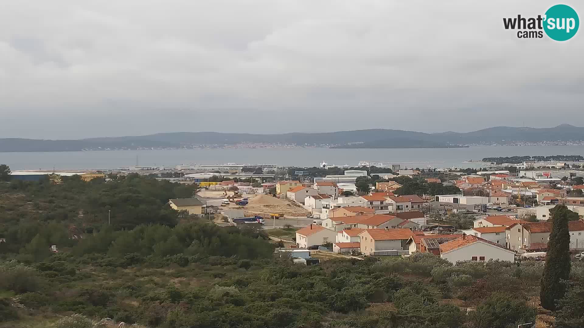 Zadar Pristanišče Gazenica s panoramsko spletno kamero, Zadar, Hrvaška