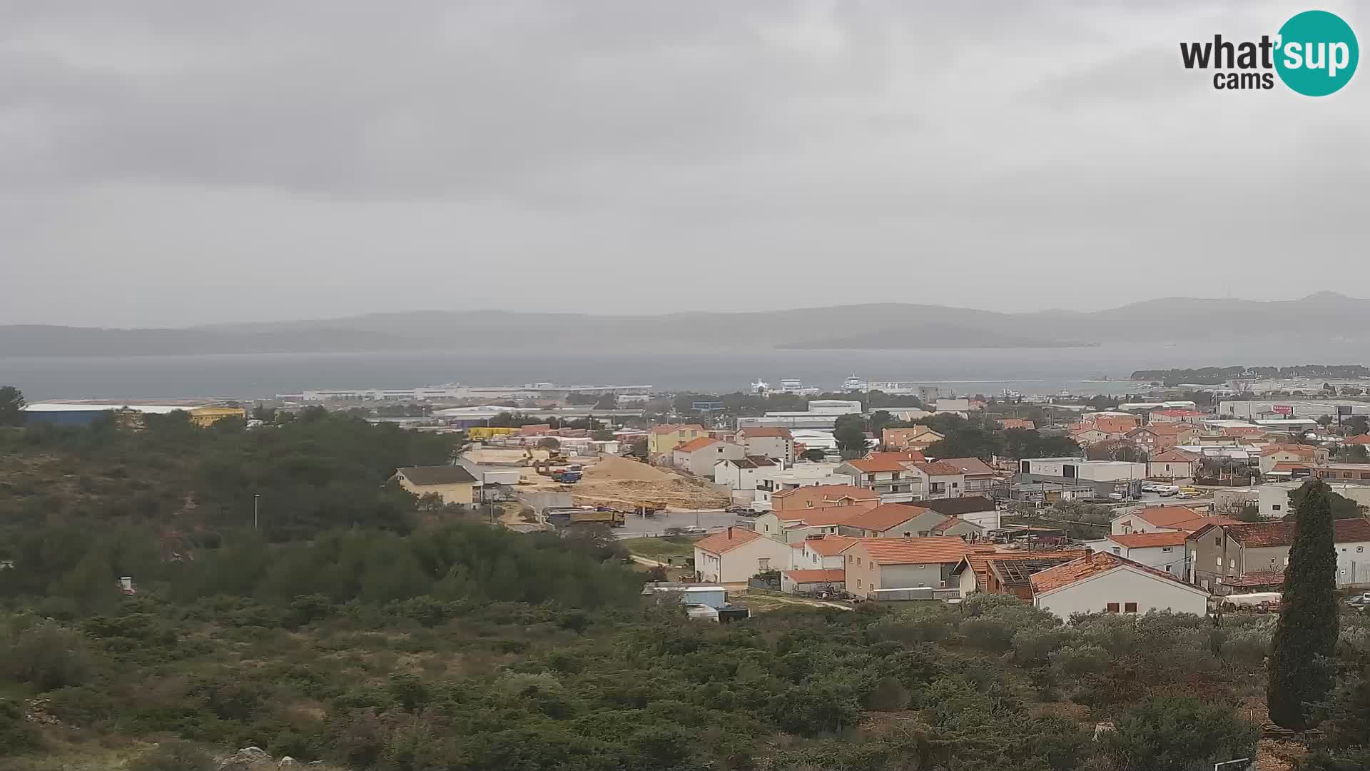 Panorama de la Webcam del Puerto Gazenica de Zadar, Zadar, Croacia