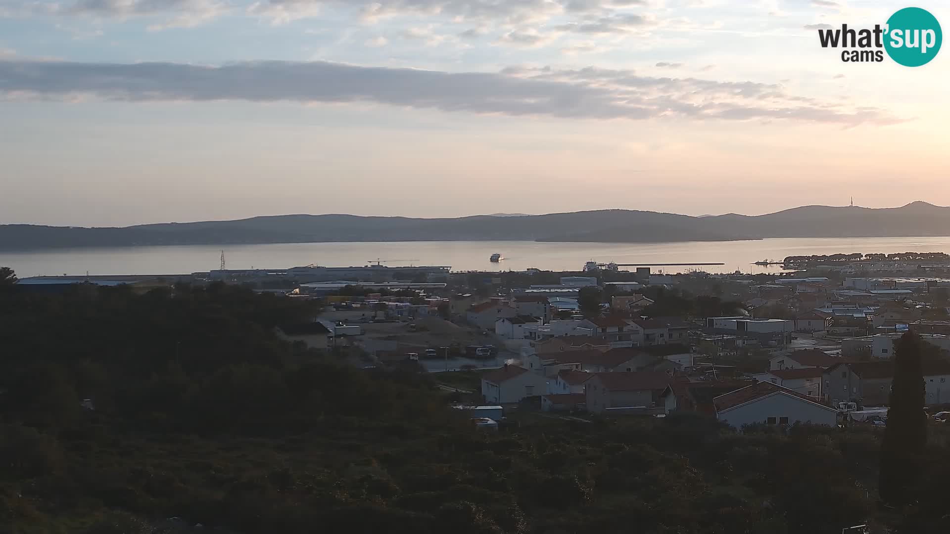 Panorama de la Webcam del Puerto Gazenica de Zadar, Zadar, Croacia