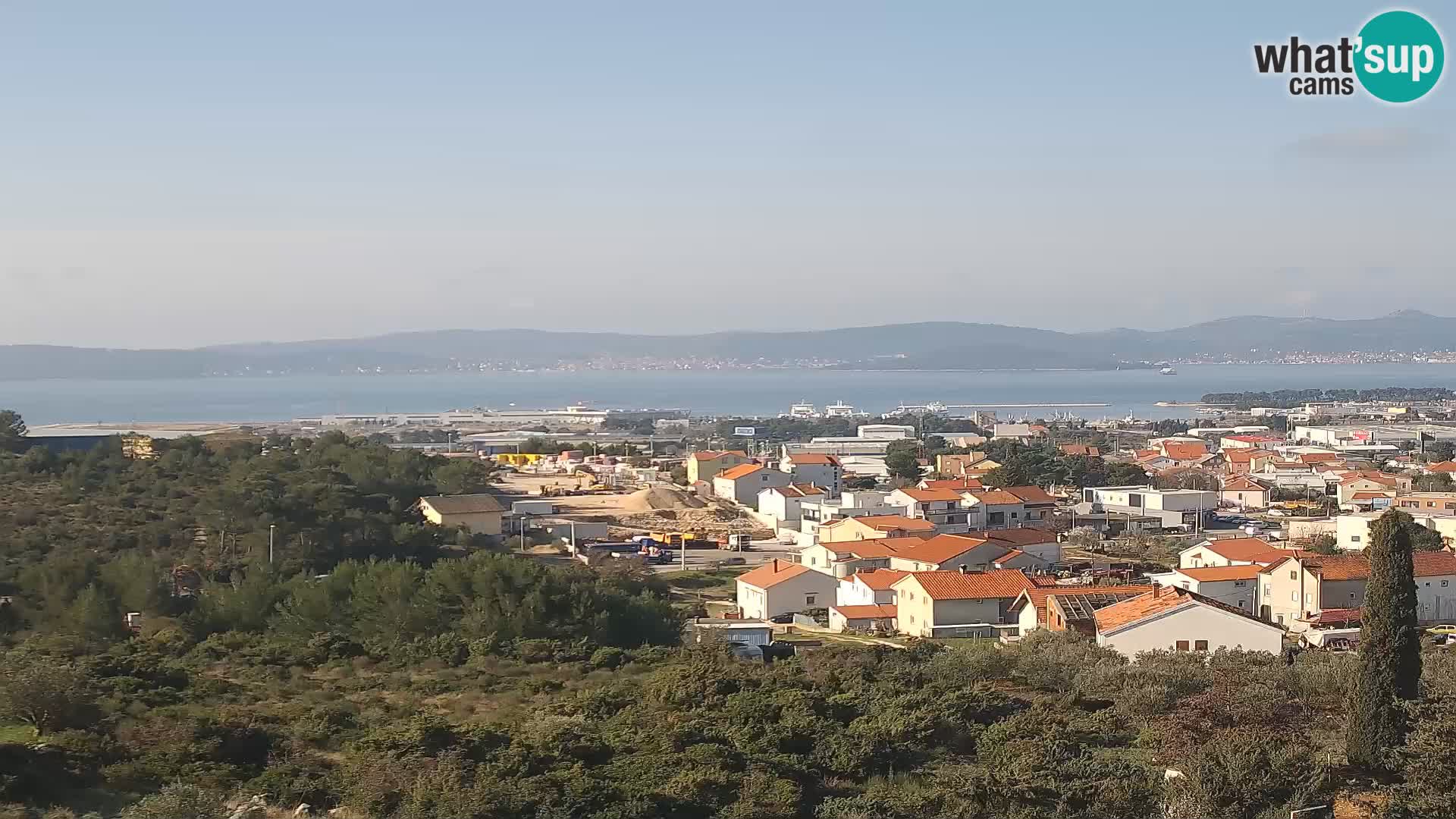 Zadar Pristanišče Gazenica s panoramsko spletno kamero, Zadar, Hrvaška