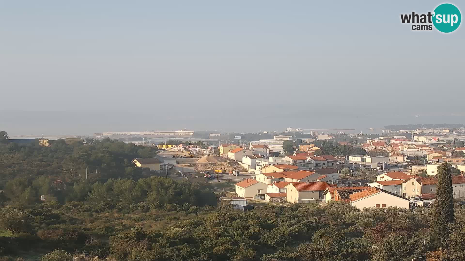 Zadar Pristanišče Gazenica s panoramsko spletno kamero, Zadar, Hrvaška