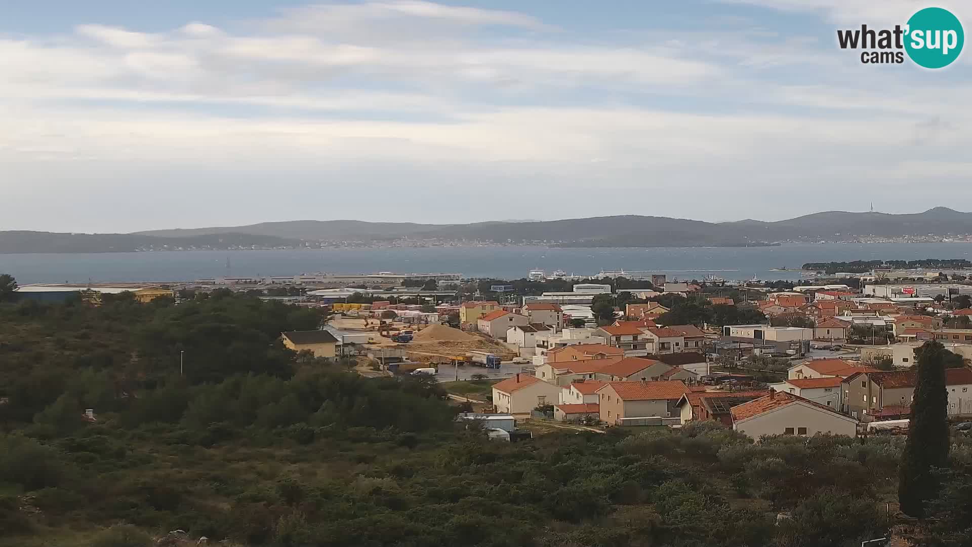 Zadar Pristanišče Gazenica s panoramsko spletno kamero, Zadar, Hrvaška