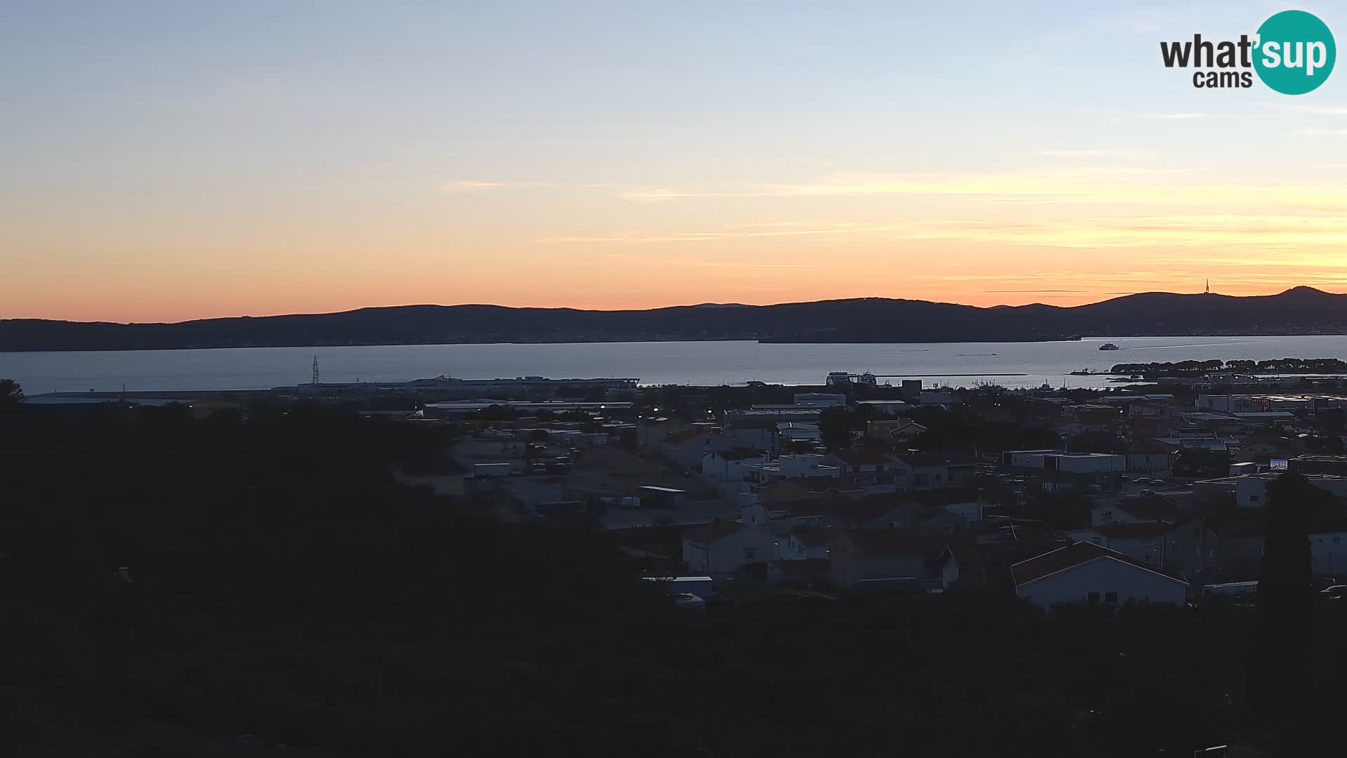 Panorama de la Webcam del Puerto Gazenica de Zadar, Zadar, Croacia