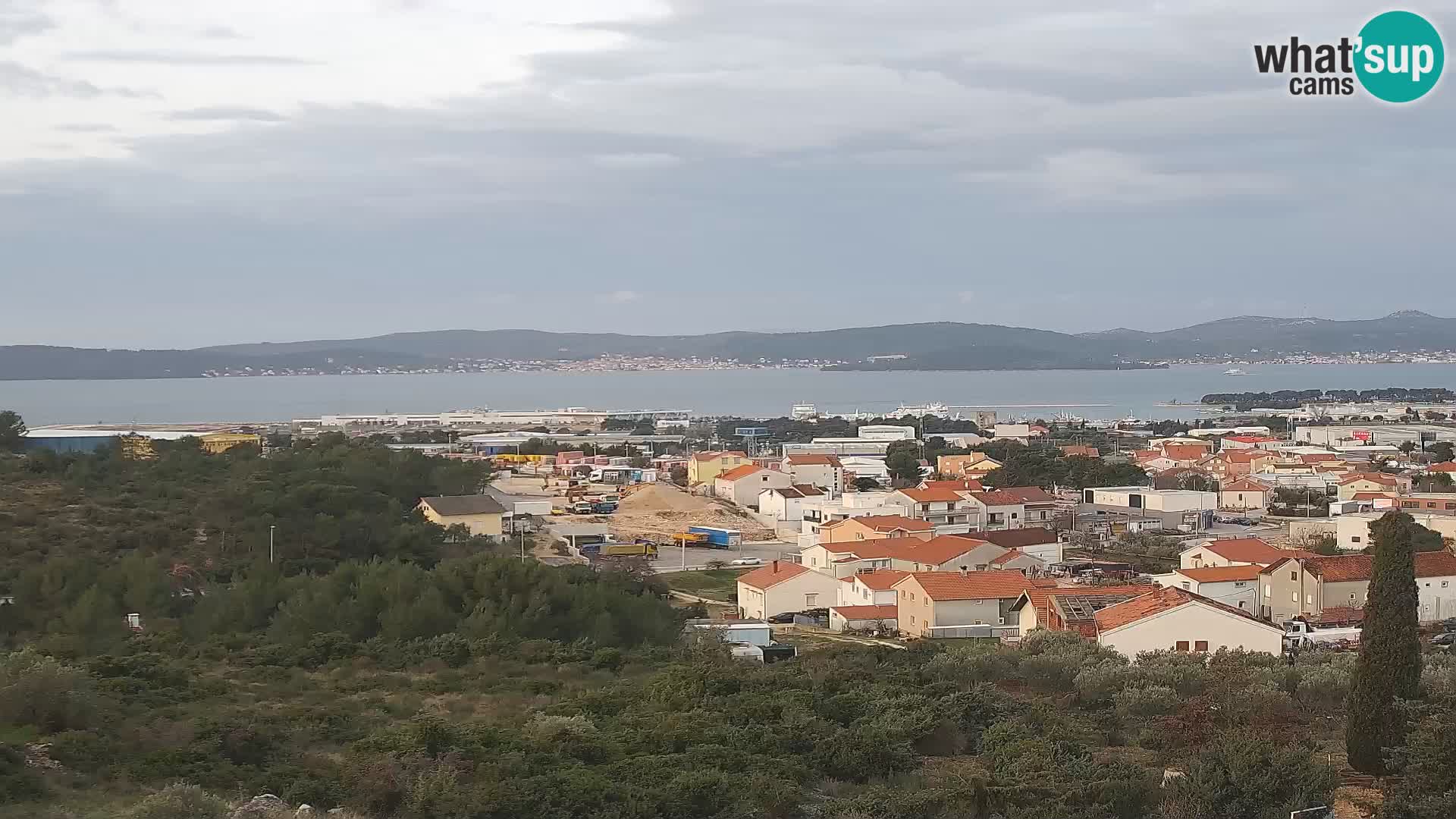 Panorama de la Webcam del Puerto Gazenica de Zadar, Zadar, Croacia