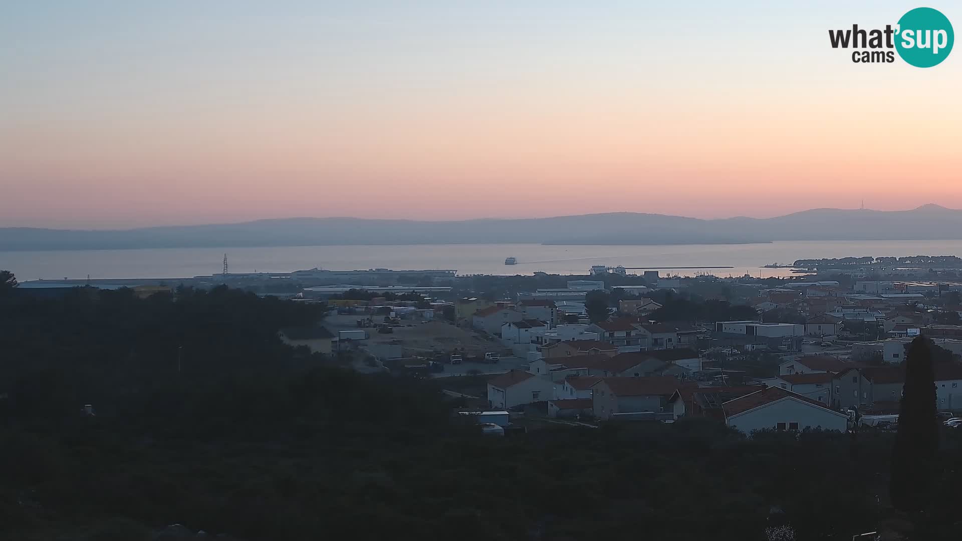 Panorama de la Webcam del Puerto Gazenica de Zadar, Zadar, Croacia